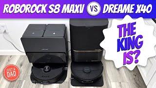 Roborock S8 MaxV Ultra vs Dreame X40 Self-Empty Vac/& Mop Robot QUICK COMPARISON  BEST of the BEST