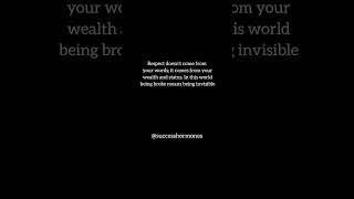 Being broke means being invisible #successhormones