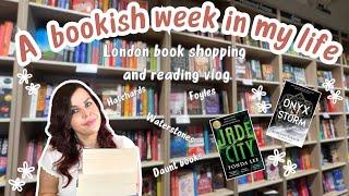 A Week In My Bookish life: London Book shopping and Haul ️ And Onyx Storm Review (spoiler-free!)