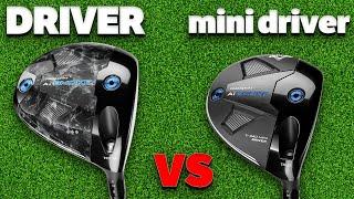 Callaway's new MINI DRIVER Against the AI SMOKE! Results Were SHOCKING!