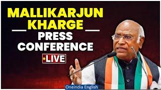 Mallikarjun Kharge Press Conference LIVE in New Delhi | Lok Sabha Election 2024 | INC |Oneindia News