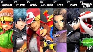 Min Min Vs Byleth Vs Terry Vs Banjo & Kazooie Vs Hero Vs Joker Vs Piranha Plant