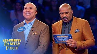 Hines Ward wins it right at the buzzer! | Celebrity Family Feud