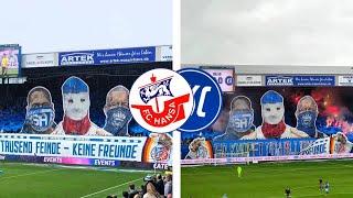 FC Hansa-Fans Choreo gegen Karlsruher / Hansa Rostock - Karlsruher SC 1:2 / 2. Bundesliga 4.5.2024