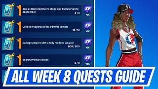 Fortnite Complete Week 8 Quests - How to EASILY Complete Week 8 Challenges in Chapter 5 Season 2