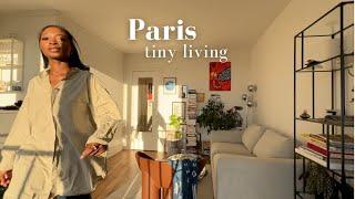 Paris Apartment Tour I cozy studio, design furniture