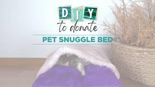 DIYtoDonate Snuggle Bed for Cats and Dogs