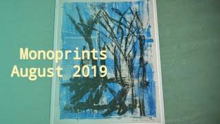 Monoprints August 2019 | Suses Art