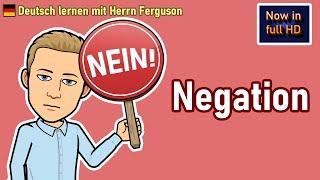 Master German Negation: 'Nicht', 'Nie', 'Niemand', & More | A2/B1 Grammar Tutorial #GermanGrammar