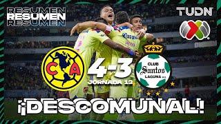 Resumen y goles | América 4-3 Santos | AP2023-J13 | Liga Mx | TUDN