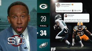 FLY EAGLES FLY! - ESPN reacts to Saquon scoring 3 TDs in his Philly debut to beat Packers in Brazil