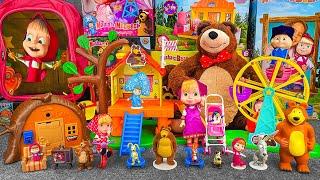 100 Minutes of Satisfying ASMR Unboxing Adorable Masha and The Bear Tree House & Masha Ferris Wheel