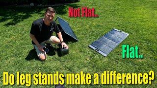 Are Legs stands on portable solar panels worth it?  Let's find out!