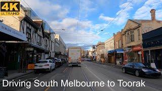 Driving South Melbourne to Toorak | Melbourne Australia | 4K UHD