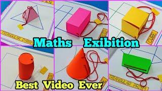 3D Shapes model#maths project#maths working model#maths Exibition model#cube, cuboid, cylinder,cone