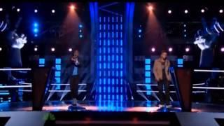 The Voice USA Battle Rounds Season 4-- C.Perkins V/S Kris Thomas--- It Will Rain