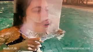 Niel vs Cat Pool Underwater Breath Hold Competitions