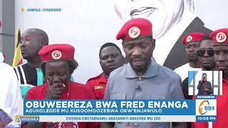 Bannayuganda Boogedde ku Buweereza bwa  Fred Enanga, Abaganda Bamusiimye Okwogera Obulungi Oluganda