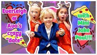 Everleigh and Ava's first DOUBLE DATE with MINI JAKE PAUL!