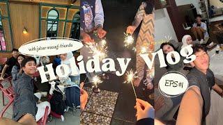 holiday vlog with #jm friends ‍️ part 1 || new year celebration  board game ️ undercover 🃏