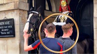 Off Duty Guard Visit Colleagues, Royal kings Horse Guards.!