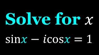 Can You Solve for x? #complexnumbers