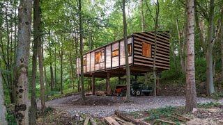 A Remarkably Stylish Small Studio Tree House Cabin