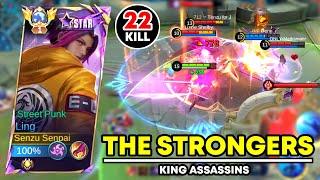 LING SUPER AGGRESSIVE MVP 22 KILL NO DEATH | BEST ROTATION FOR GET PERFECT WIN | Mobile Legends