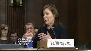 Wendy Vitter is questioned by U.S. Senate Judiciary Committee