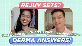 Asking a DERMATOLOGIST about REJUV SETS! (Filipino) | Jan Angelo