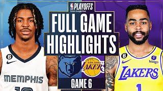 #2 GRIZZLIES at #7 LAKERS | FULL GAME 6 HIGHLIGHTS | April 28, 2023