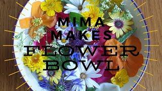 Mima Makes: fresh flower water bowl arrangement and decoration