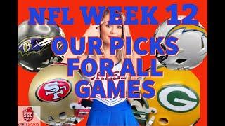 NFL WEEK 12 ALL GAME PICKS