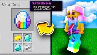 Minecraft, But I Can Craft SUPER Diamonds...