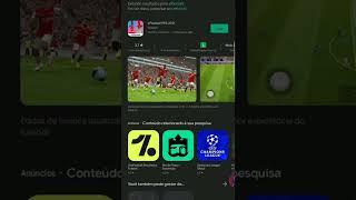 Tutorial de como baixar EFOOTBALL PES 22 NA Play Store pesquise pes 22 e jogue