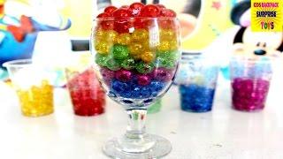 How to Make Glitter ORBEEZ COCKTAIL Cup Water Polymer Balls Toy DIY I Kids Backpack Surprise Toys