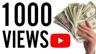 NEW! How Much YouTube Pays You For 1,000 Views 2022 (small channel calculator) 3 min explanation