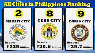 Rankings of all Cities in the Philippines by Government  Assets