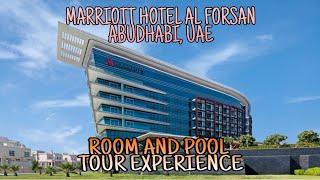 MARRIOTT HOTEL AL FORSAN ABUDHABI, UAE | ROOM AND POOL TOUR EXPERIENCE