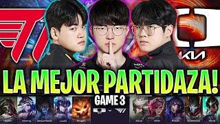 T1 DE FAKER BRUTAL EN LA MEJOR PARTIDA! *MUY ÉPICO* | T1 vs DK Game 3 LCK Summer 2024