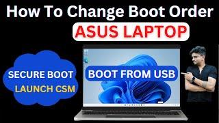 ASUS How To Enter Bios And Change Boot Order | ASUS Laptop Secure Boot Setting