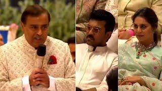 Mukesh Ambani Exceptional Speech about Ram Charan @Anant - Radhika Merchant Marriage | Pawan Kalyan