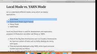 Local Mode vs YARN Mode