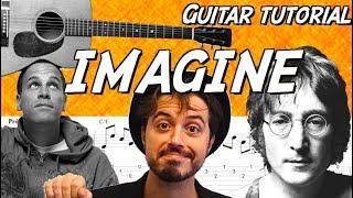 John Lennon - Imagine (Jack Johnson's version) - Tuto facile acoustique et fort pacifique