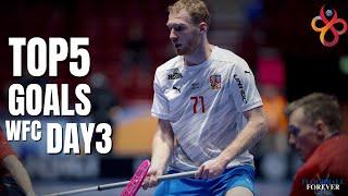 TOP 5 GOALS of the floorball WFC DAY3 // 2024