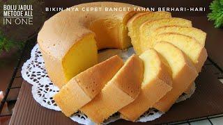 RESEP BOLU JADUL METODE ALL IN ONE LEMBUT BANGET TIDAK SERET TAHAN BERHARI-HARI