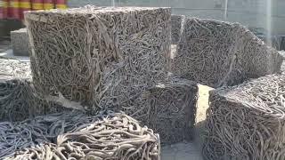 Steel wire rebar scrap baler machine