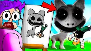 GUESS MY DRAWING Picture Game CHALLENGE In ROBLOX DOODLE TRANSFORM!? (ZOONOMALY ALL MONSTERS!)