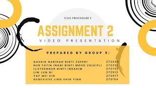 ASSIGNMENT 2 - Video Presentation (Question 5)