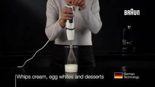 Whisk   Braun Multiquick hand blender whips cream